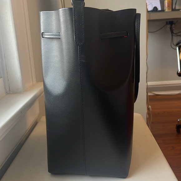 Mansur Gavriel Black Flamma Bucket Bag - Picture 7 of 12